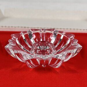 Pair Vintage Cristal D' Arques 24% Lead Crystal Pair Candle Holders France